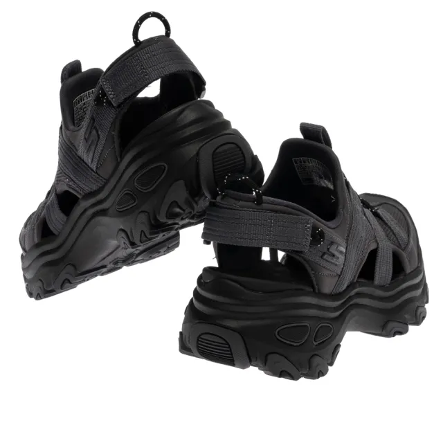 【SKECHERS】女鞋 戶外越野系列 涼拖鞋 越野涼鞋 瞬穿舒適科技 D LITE MAX (180397BKCC)