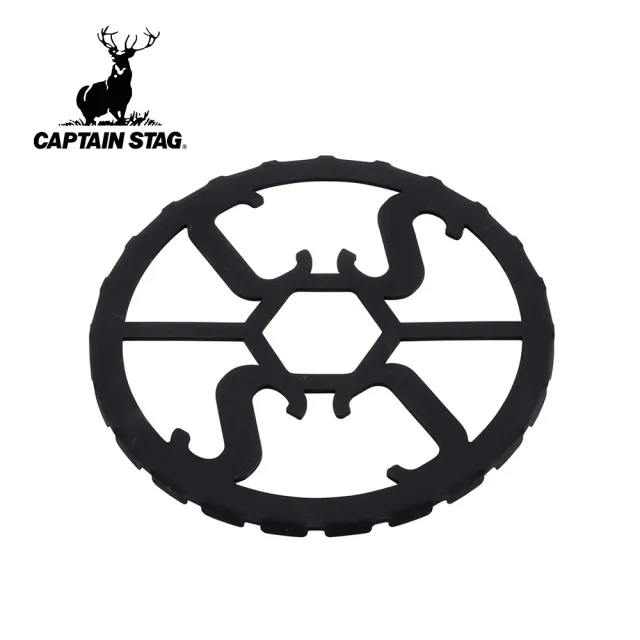 【CAPTAIN STAG】日製五德鑄鐵瓦斯爐架(14cm) UF-0039 迷你補助爐架 蜘蛛爐/卡式爐適用