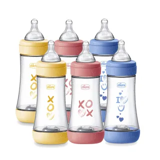 【Chicco】Perfect 5-完美防脹PP奶瓶300ml-三孔(適用4m+)-六入組