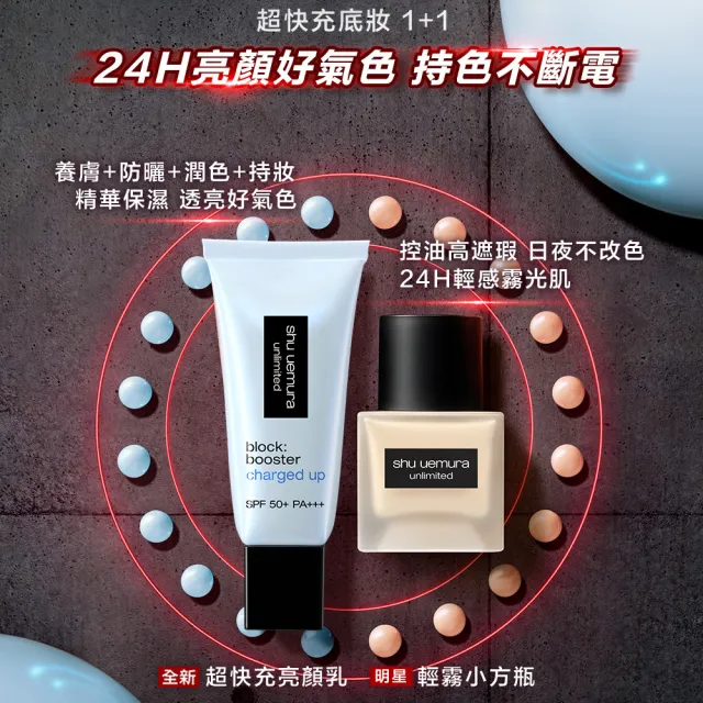 【Shu uemura 植村秀】官方直營 全效亮白精華防曬乳30ml(i-dle曺薇娟同款/超快充亮顏乳)