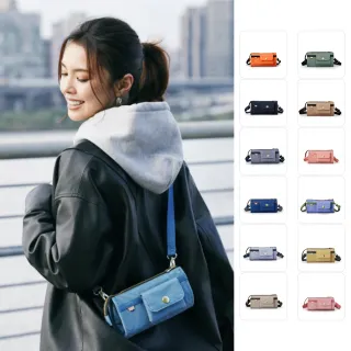 【satana】速達 Soldier 長夾斜背包 防盜小包 護照包 手機包 側背包 6.7吋手機 台灣製 SOS2555 - 多色