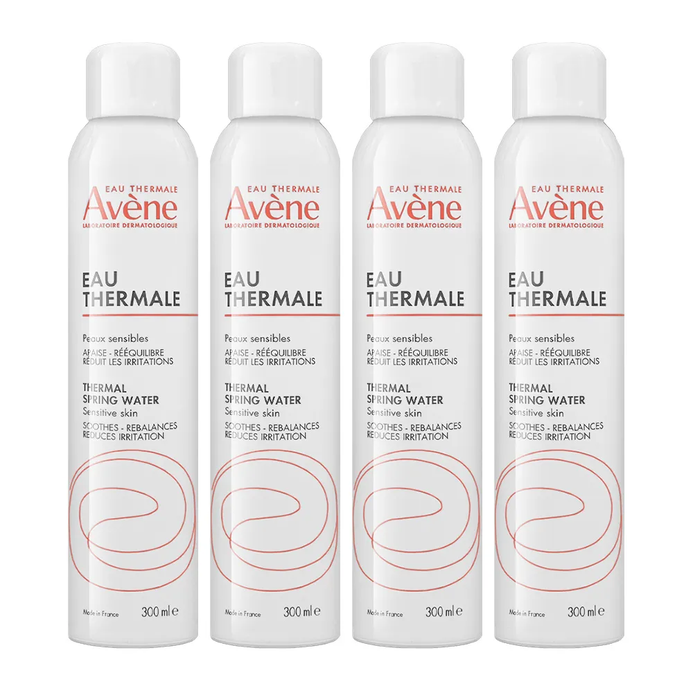 【Avene 雅漾】舒護活泉水 300ml*4入組 -平行輸入(法文版)