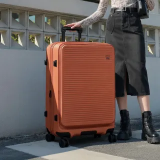 【American Explorer 美國探險家】30吋 上掀行李箱 TSA海關鎖 前開式 可擴充 PC材質 雙排輪 CF62 旅行箱