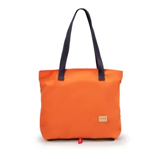 【satana】Soldier 折疊托特包 購物袋 手提包 輕量防潑水 A4文件 台灣製 SOS2855 - 暖陽橙