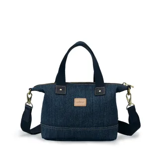 【satana】Denim 迷你托特包 手提 / 肩背 / 側背 輕量防潑水 A5適用 台灣製 SDNN0255 - 深丹寧藍