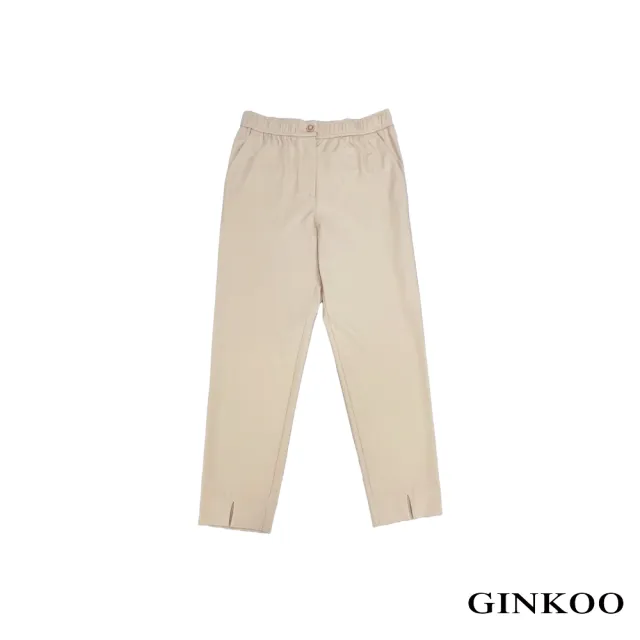 【GINKOO 俊克】前開衩合身長褲
