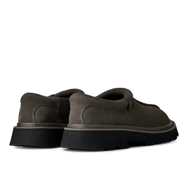 【UGG】休閒鞋 男鞋 刷毛 真皮 Tasman Lug Embossed 深灰綠 UG1178691DNSS