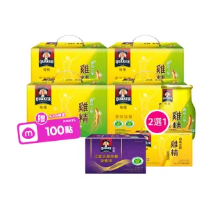 【QUAKER 桂格】養氣人蔘雞精禮盒68mlx18入x4盒(共72入  送禮推薦)