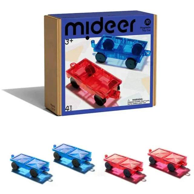 MiDeer 多彩透光磁力片 - 板車配件組(4台)