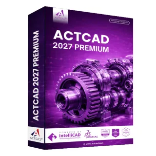 【ActCAD】2027 專業進階版-USB加密-買斷制-相容DWG/DXF-快速上手的2D/3D繪圖軟體
