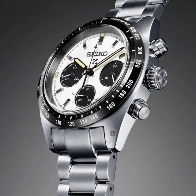 【SEIKO 精工】熊貓 Prospex 太陽能三眼計時手錶 開學禮 送禮 推薦(SSC961P1/V192-00A0S)