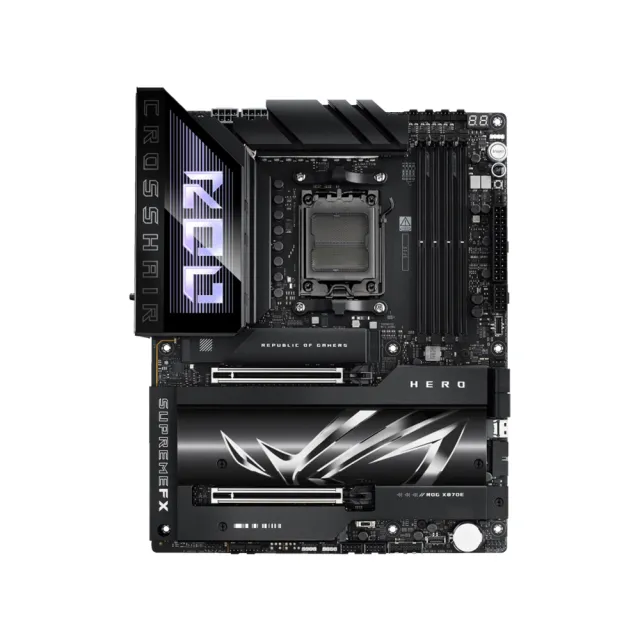 【AMD 超微】C+M組合★Ryzen 9 9950X3D2 Dual Edition 16核心 CPU+華碩ROG CROSSHAIR X870E HERO旗艦 WIFI7