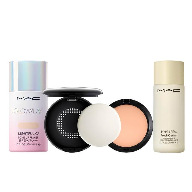 【M.A.C】全新上市 超漾光無瑕全妝組(超漾光高防曬妝前乳SPF50+&超持妝無瑕粉餅SPF15&超持妝無瑕粉餅空盒)