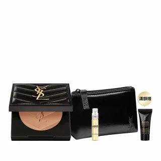 【YSL】官方直營 恆久完美持久柔霧蜜粉餅(任選1款/皮革蜜粉)