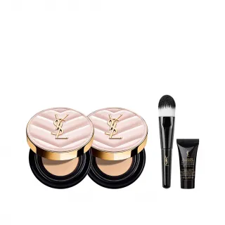 【YSL】官方直營 超模光感氣墊雙入組(粉氣墊12gx2)