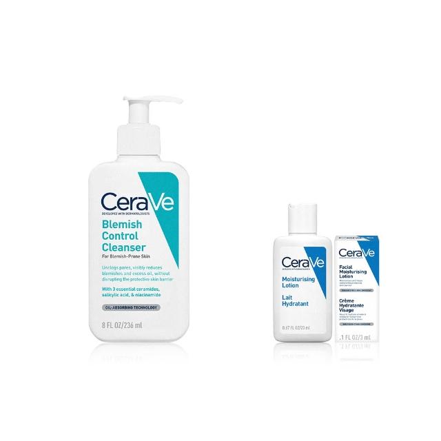 【CeraVe 適樂膚】男士推薦★淨膚白泥抗粉痘潔面露 236ml(控油/水楊酸/洗面乳)