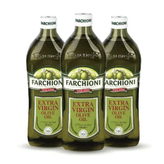 【法奇歐尼】義大利經典特級冷壓初榨橄欖油1LX3(大綠瓶/生飲級/高橄欖多酚/QAS食安認證/全素食/原裝進口)