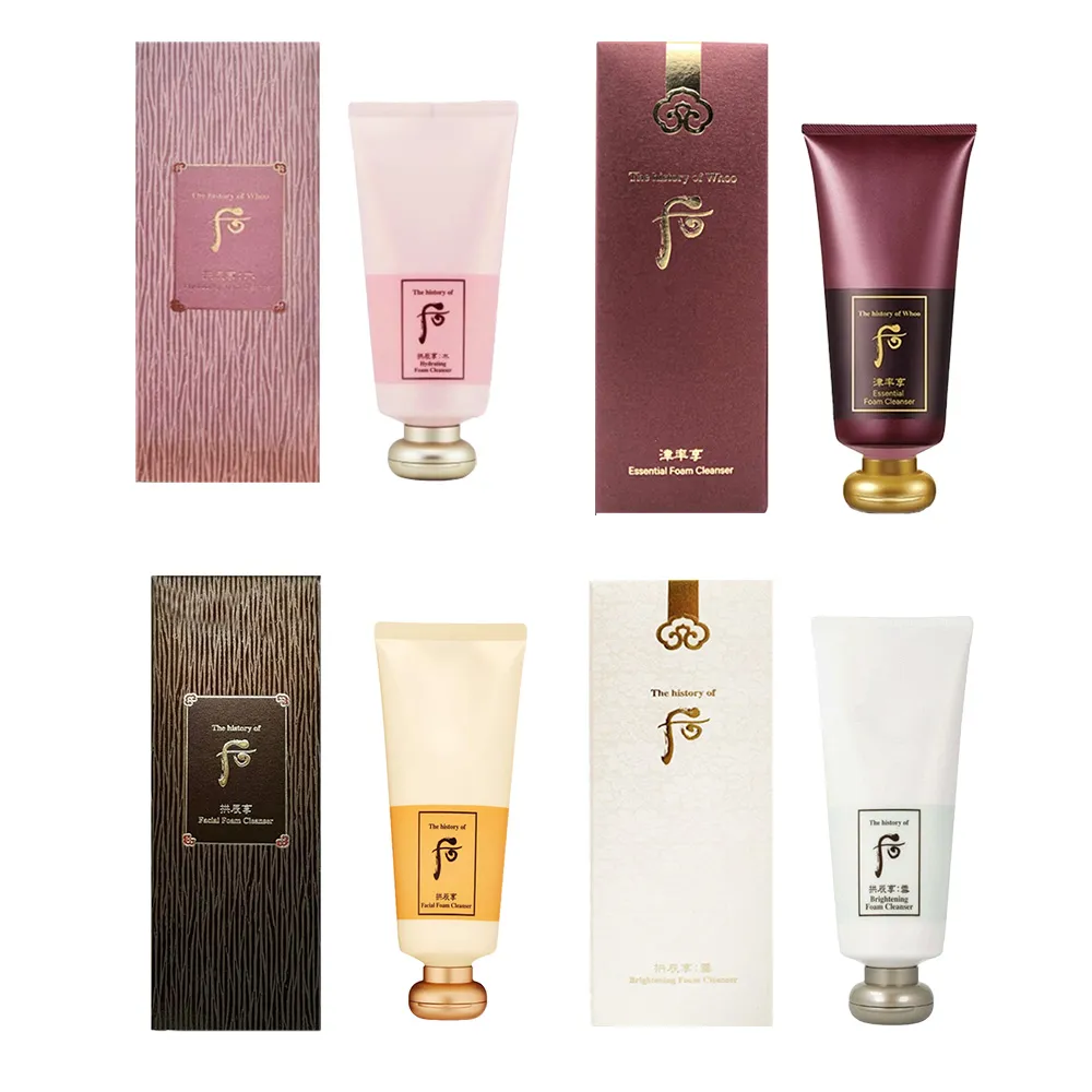 【WHOO 后】拱辰享洗顏乳 180ml(多款任選 國際航空版 雪白/津率享/享水妍山茶花保濕/陰陽調和)