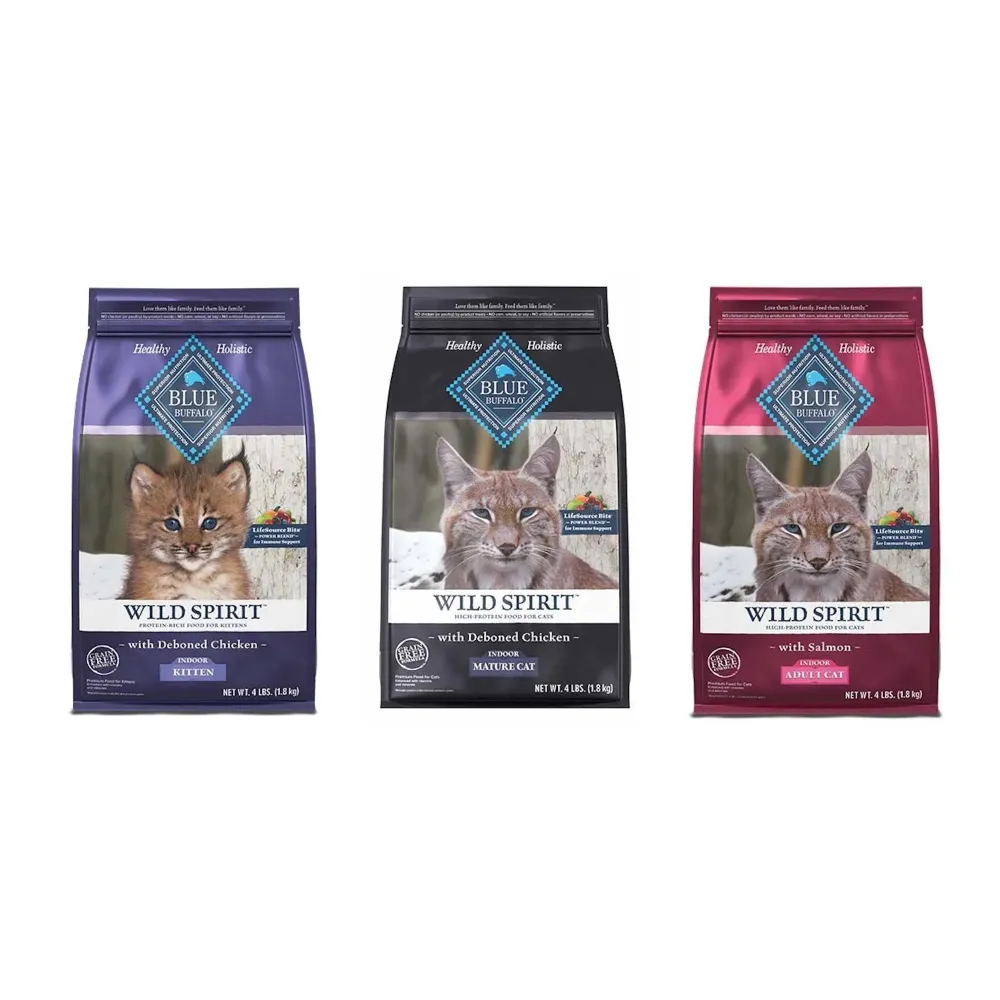 【Blue Buffalo 藍摯】原野精靈成幼貓系列 -4lb(貓飼料/貓乾糧/無穀)