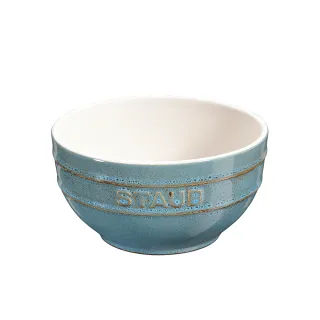 【STAUB】圓形陶瓷碗餐碗14cm-綠松石/0.7L(德國雙人牌集團官方直營)