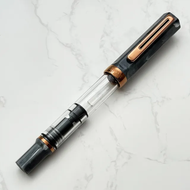 【TWSBI 三文堂】ECO 大理石黑 & 古銅 活塞鋼筆(ECO)