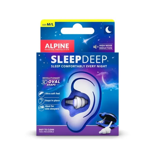 【ALPINE】Sleep Deep 深沉睡眠 耳塞 大小可選 打呼 救星 超軟 降噪 27db 荷蘭製造(原廠公司貨)