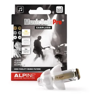 【ALPINE】Music Safe Pro 專業級音樂人 耳塞 專利 降噪 練鼓 練團 樂器 全頻 荷蘭製(原廠公司貨)