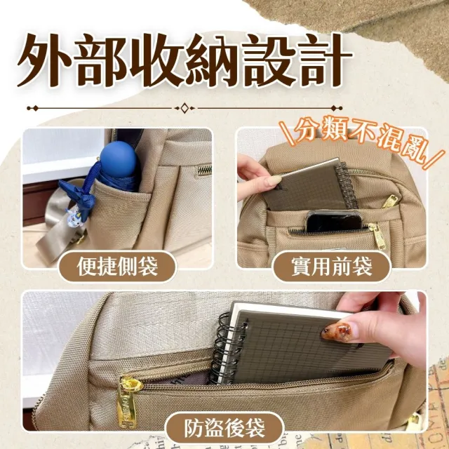【享屋】韓風牛津後背包(韓版後背包 雙肩包 雙肩背包 女生後背包 女用後背包 旅)