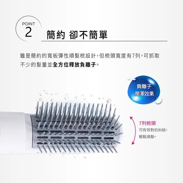 【TESCOM】官方直營 負離子整髮梳 TIC192TW