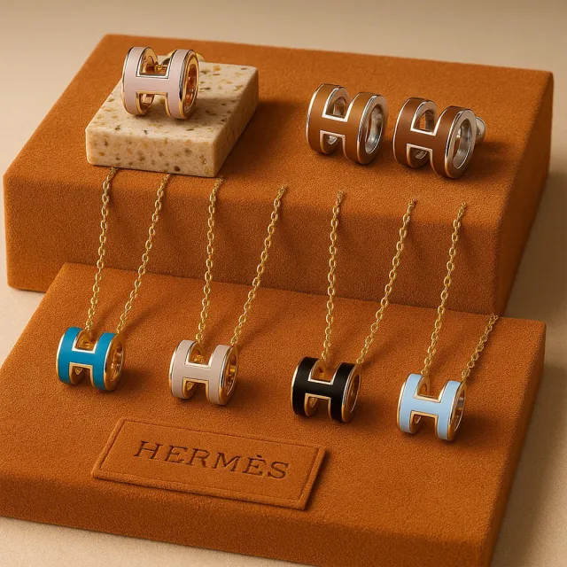 【Hermes 愛馬仕】xLouis Vuitton 路易威登經典飾品項鍊/耳針式耳環/手環/戒指(款式任選)