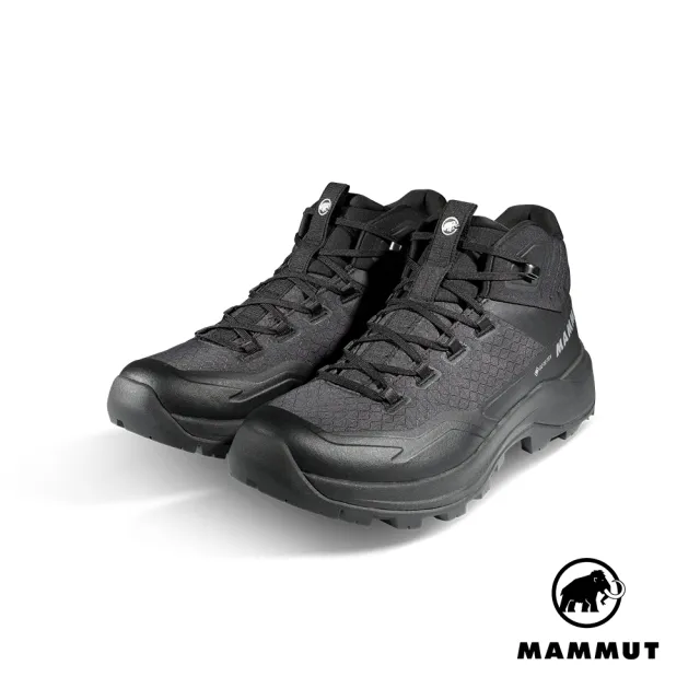 【Mammut 長毛象】Sertig III Mid GTX Men GTX防水中筒健行鞋 黑色 男款 #3030-05570
