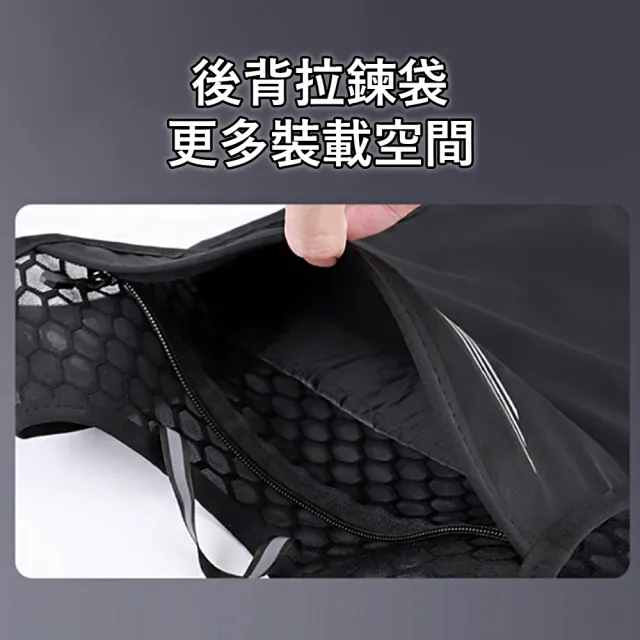 【Yurm】輕量透氣跑步背心包 越野單攻水袋背包 馬拉松運動補給包 (自行車單車包/夜跑反光)