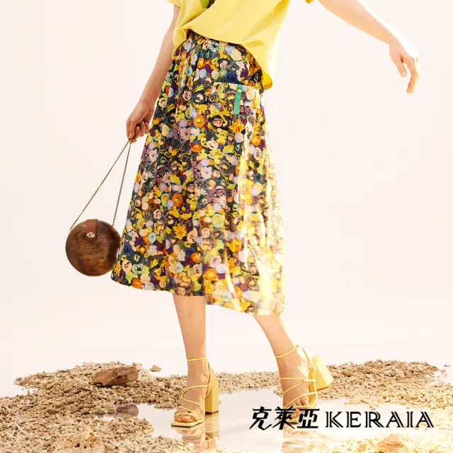 【KERAIA 克萊亞】馬蒂斯花園印花舒棉長裙