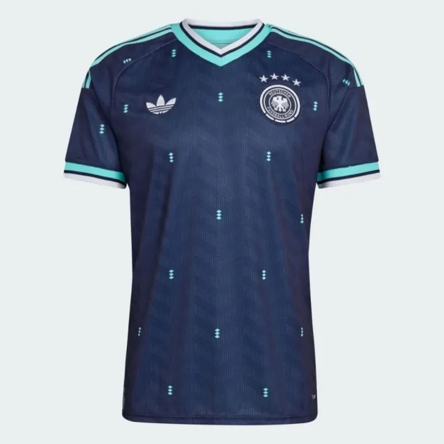 【adidas 愛迪達】Dfb A Jsy 男 T恤 深藍 世界盃 德國 客場 短袖球衣(JN2074)