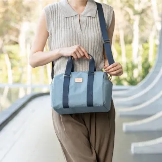 【satana】Soldier 趣淘波士頓包 手提 / 肩背 / 側背 8.3吋平板 台灣製 SOS3160 - 石灰藍