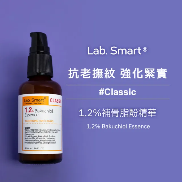 【Dr.Hsieh 達特醫】LabSmart Classic黃標 1.2%補骨脂酚精華50ml(兩入組/無盒)