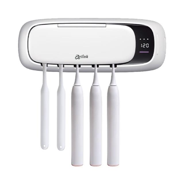 【Arlink】官方旗艦店TS65牙刷架+T200電動牙刷  紫外線消毒烘乾牙刷架(插電式/殺菌/速乾/乾淨/安全/宿舍)
