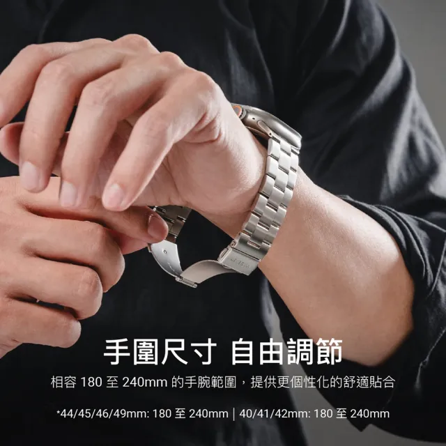 【MAGEASY】Apple Watch Noble 不銹鋼鏈錶環(支援最新S11/SE3/Ultra 3)