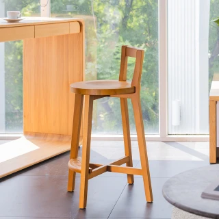 【有情門】STRAUSS 迎春吧椅-座高69(製作期2-3週/實木/MIT/餐椅/吧檯椅/休閒椅)