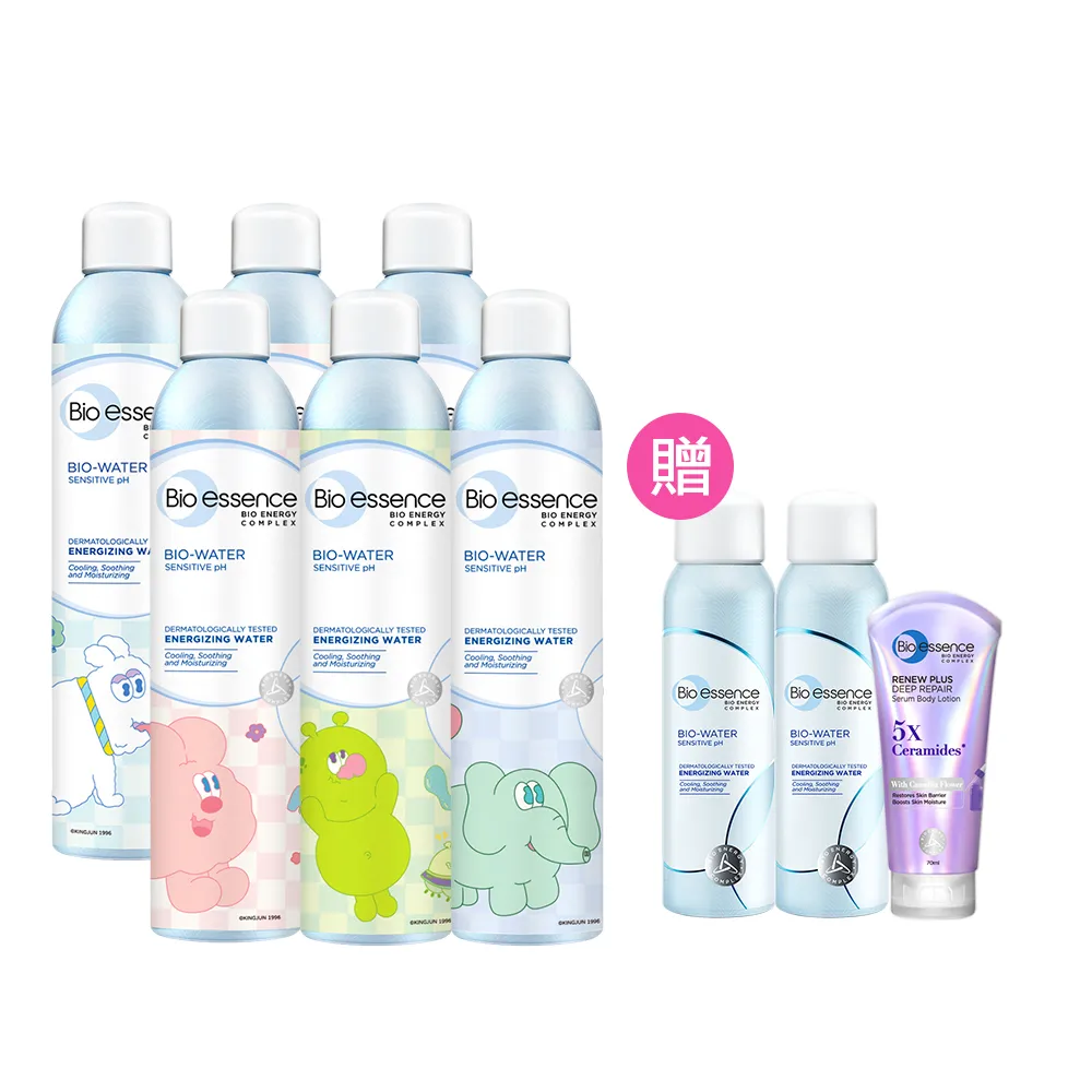 【Bio-essence 碧歐斯】保濕噴霧 BIO水感舒緩能量噴霧300ml(6入組)