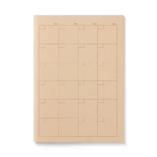 【MUJI 無印良品】筆記本.月間/32張.A6