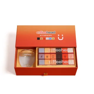【盛花園】coffeehead 超方塊咖啡-6合1綜合精品咖啡禮盒(3條組+雙層咖啡杯)