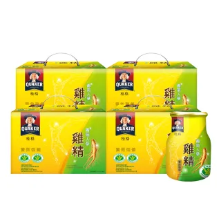 【QUAKER 桂格】養氣人蔘雞精禮盒68mlx18入x4盒(共72入  送禮推薦/母親節禮盒)