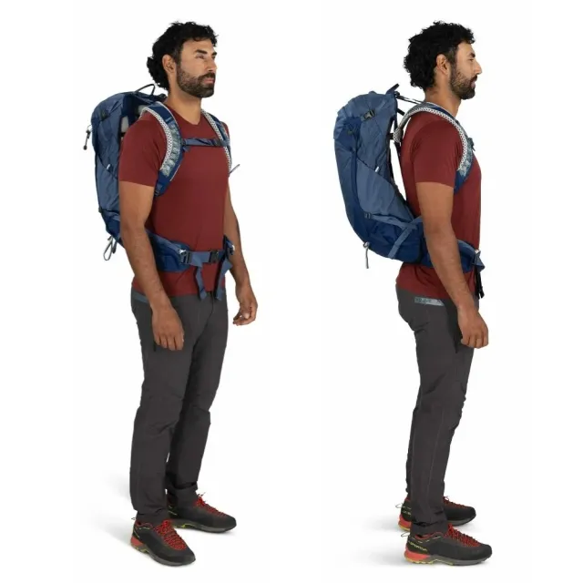 【Osprey】☆2026新改款☆ Stratos 24 透氣網架登山背包 男 Raven Black｜健行背包 多功能戶外運動背包