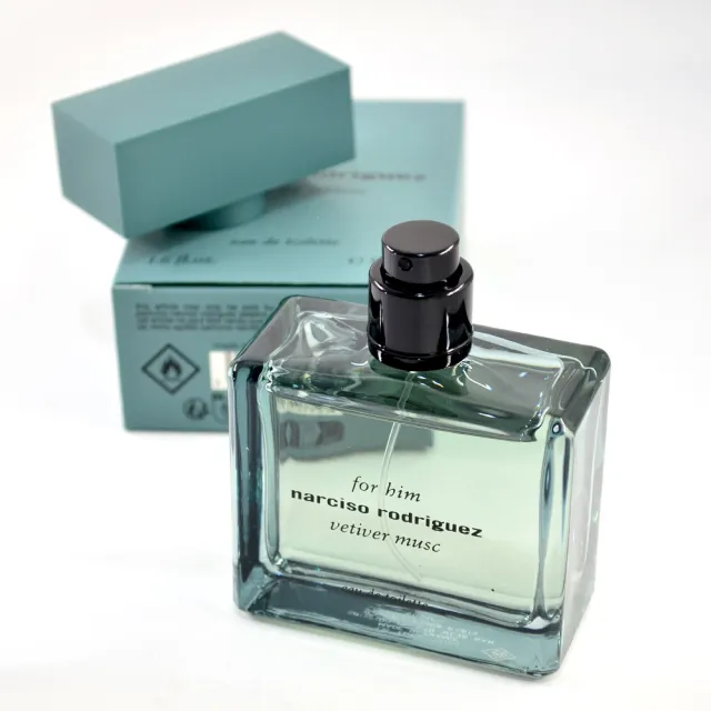 【NARCISO RODRIGUEZ】紳青男性淡香水 50ml(For Him Vetiver Musc香氛 專櫃公司貨)