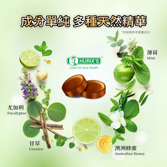 【Hurix’s】Hurix’s 仁敏好力蜂蜜潤喉糖盒裝(12包/盒)(口味任選)