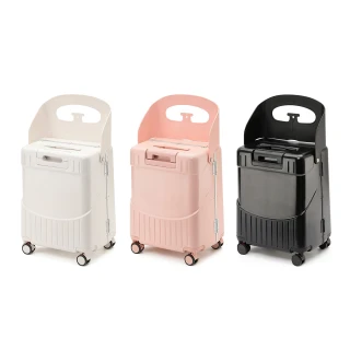 【JOLLY】二合一鋁框拉桿箱20吋 (可乘坐/兒童推車/旅行出遊/親子出國)