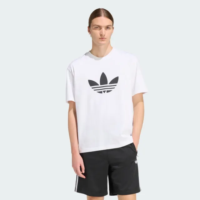 【adidas 愛迪達】運動 休閒 短袖 T恤 男上衣 TREFOIL T-SHIRT(KE0901)
