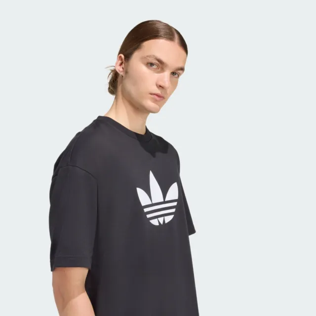 【adidas 愛迪達】運動 休閒 短袖 T恤 男上衣 TREFOIL T-SHIRT(KD4091)
