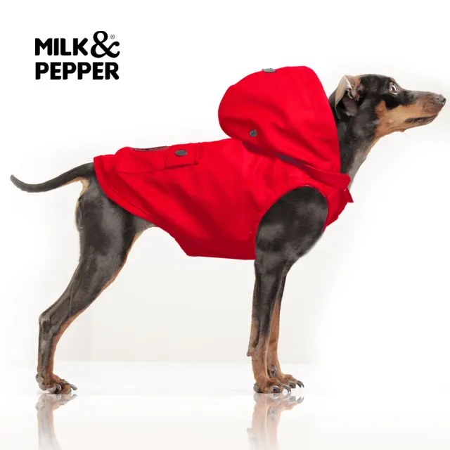【Maison Pomette】法國寵物精品 Milk&Pepper-Tribord航海雨衣 50A-55A(彈性調整版型）